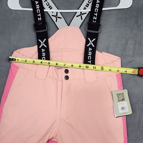 Arctix Snow Pants Run Around Insulated Bib Overalls Pink Size Medium 10-12 - Picture 10 of 10